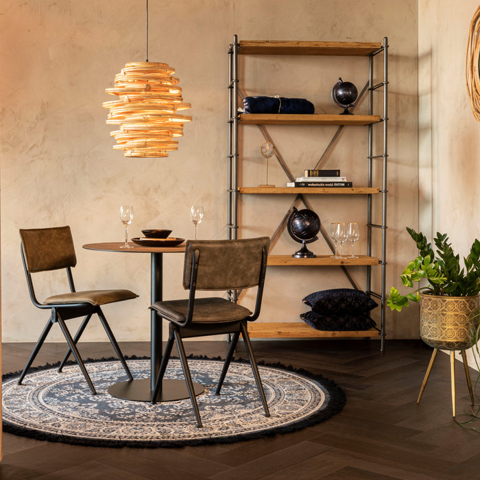 Dutchbone Bodega Vloerkleed Ø 175 cm - Blauw