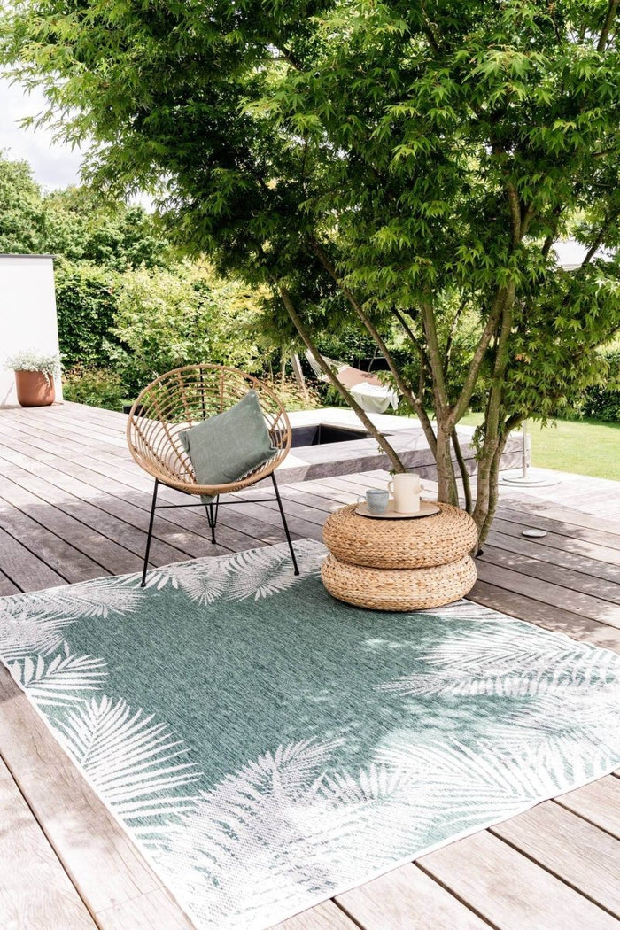 Buitenkleed Leaf - Groen - dubbelzijdig - EVA Interior - 160 x 230 cm