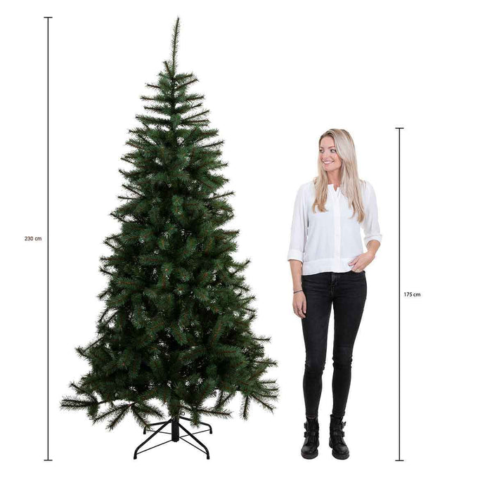 Black Box Kunstkerstboom Kingston - 125x125x230 cm - PVC|Hardnaald - Groen - 280LED