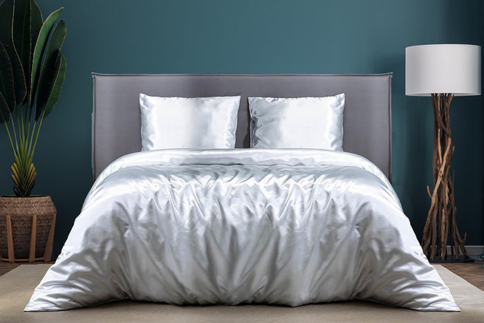 Elegance Silk Dekbedovertrek Glans Satijn white