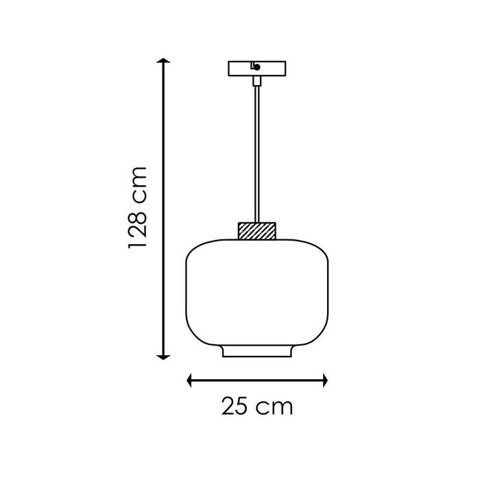 Home Sweet Home Hanglamp Retro - Helder - 25x25x128cm