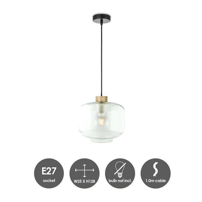 Home Sweet Home Hanglamp Retro - Helder - 25x25x128cm