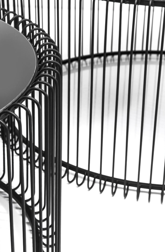 Kare Design Wire Salontafel - Set Van 2 - Zwart