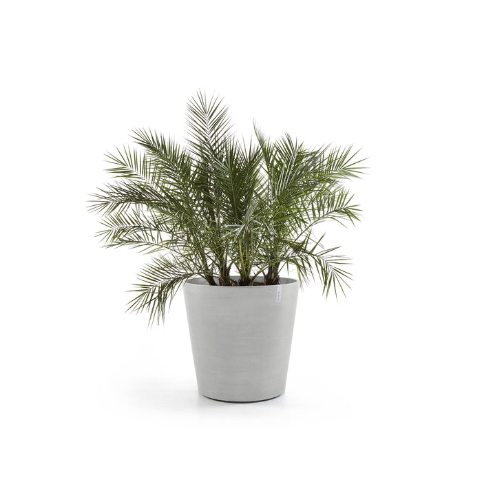 Ecopots Amsterdam Bloempot Met Wielen Ø 80 cm - Witgrijs