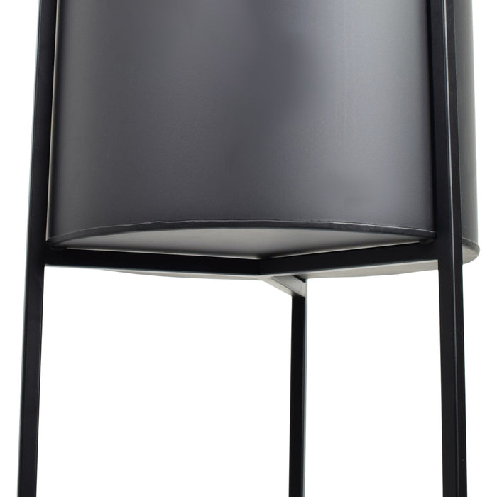 LOFT42 Joy Plantenbak Rond - Metaal - Mat Zwart