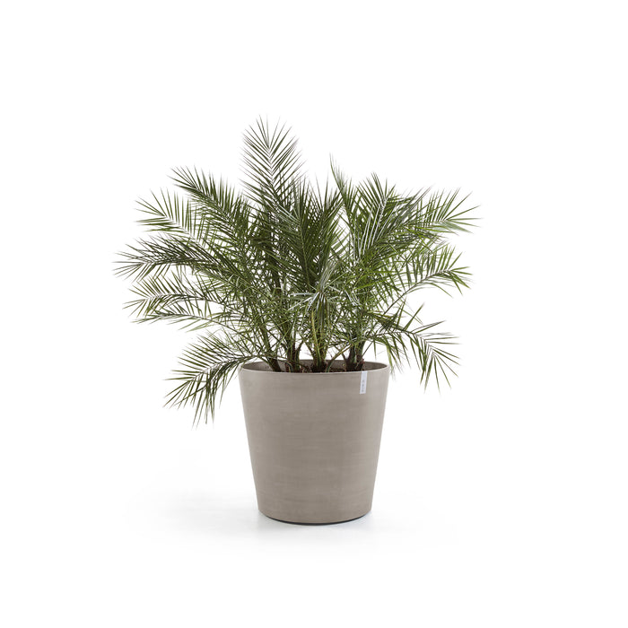 Ecopots Amsterdam Pot Met Wielen Ø 80 cm - Taupe