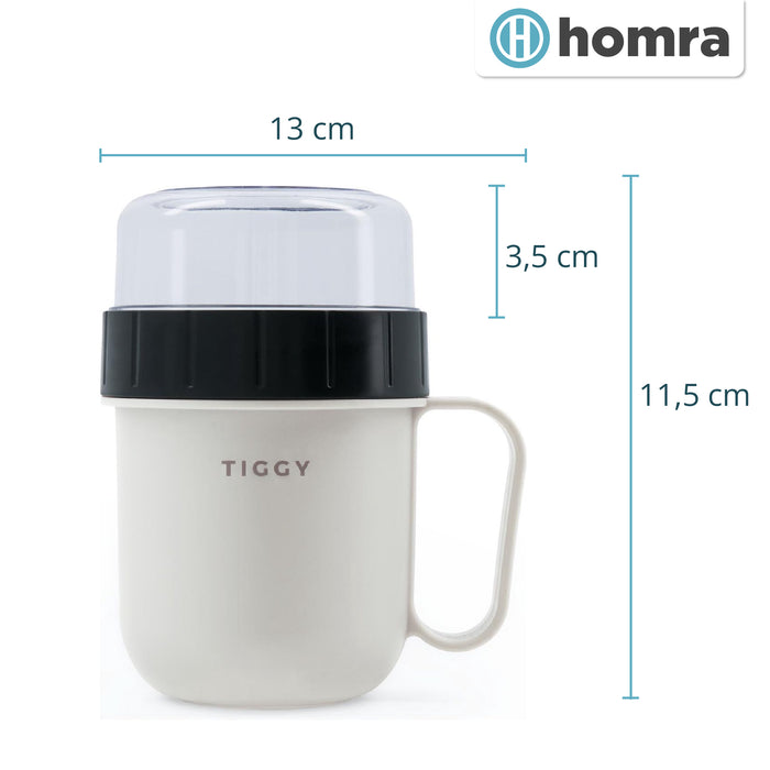 Homra lunchpot TIGGY Grey
