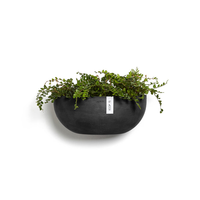 Ecopots Sofia Muur Bloempot B 43 x D 25 cm - Donkergrijs