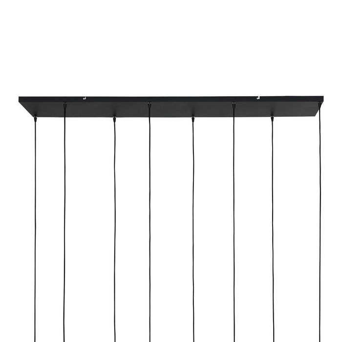 Steinhauer - Reflexion - hanglamp 8 lichts - zwart