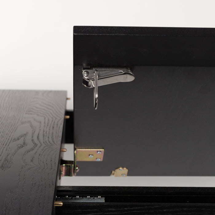 Zuiver Glimps Eettafel Uitschuifbaar - 120/162 x 80 cm - Zwart