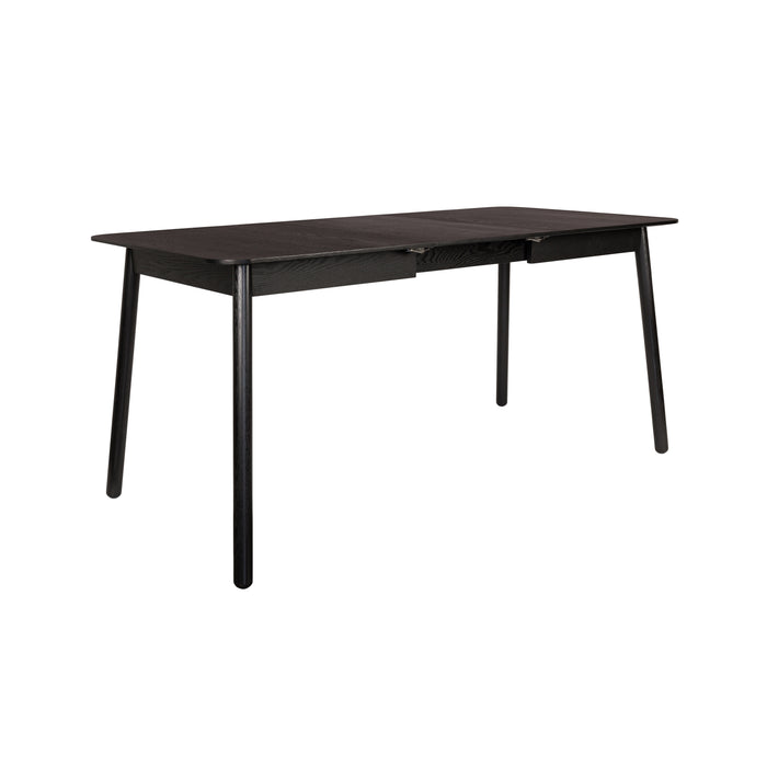 Zuiver Glimps Eettafel Uitschuifbaar - 120/162 x 80 cm - Zwart