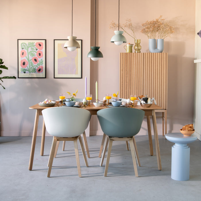 Zuiver Glimps Eettafel Uitschuifbaar - 120/162 x 80 cm - Naturel