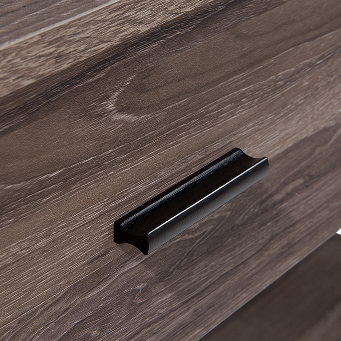 Beliani Ayden Sidetable Donker houtkleur MDF