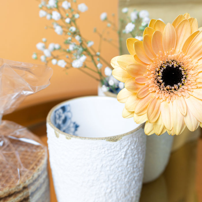 Heinen Delfts Blauw Blauw Bloesem Espressokopje 4 st. Ø 0,1