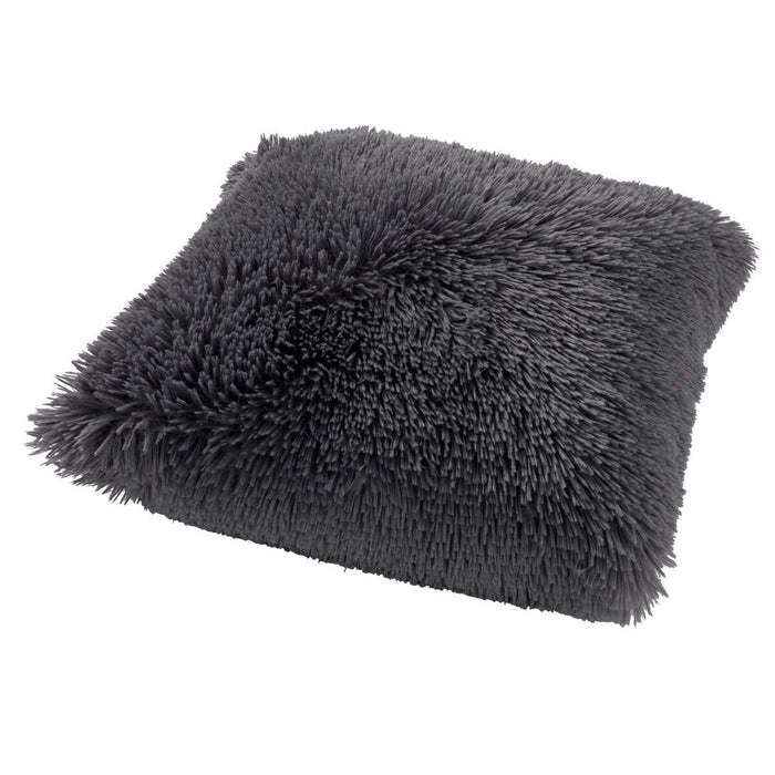 Dutch Decor kussenhoes FLUFFY - 45x45 cm Charcoal Gray