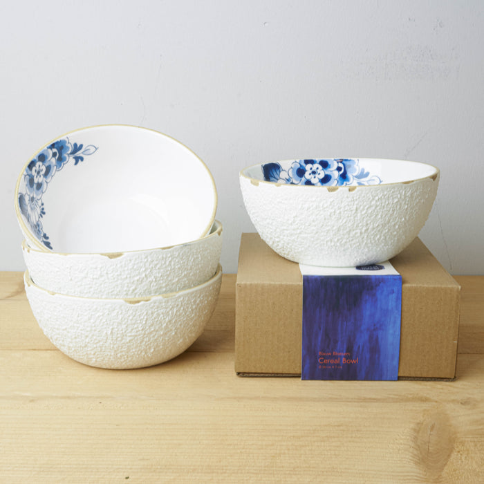 Heinen Delfts Blauw Blauw Bloesem Soepkom 4 st. 0,45 L