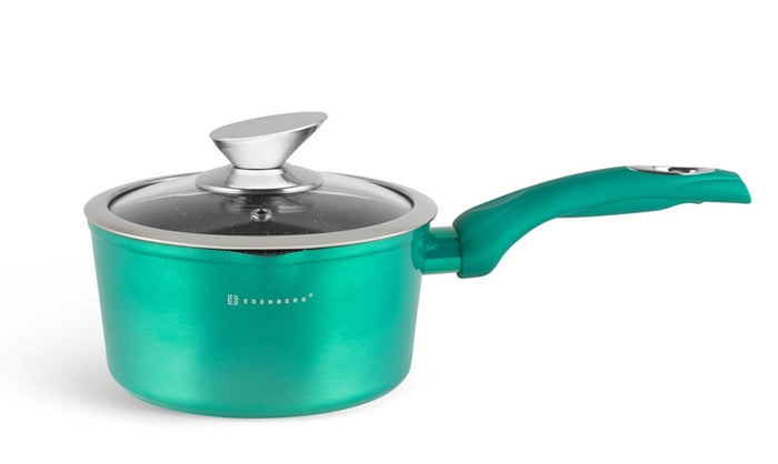 Edenberg Green Line - 15-delige Luxe Pannenset van Gesmeed Aluminium