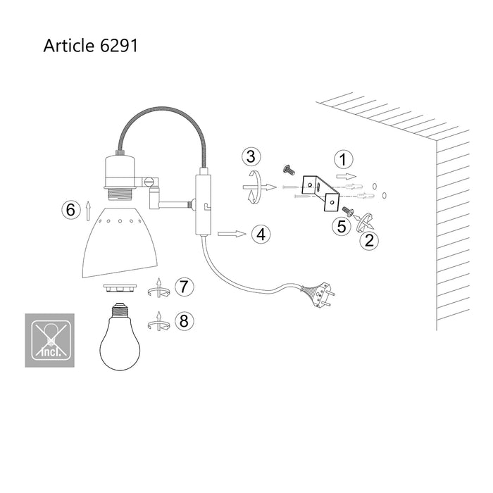 Steinhauer Spring Wandlamp Wit