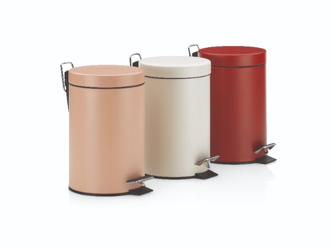 Kela - Monaco Pedaal Afvalemmer - 3 liter - Créme - Kela