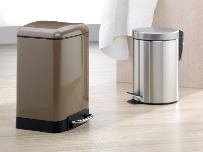 Torre Pedaal Afvalemmer - 3 liter - Zilver - Kela