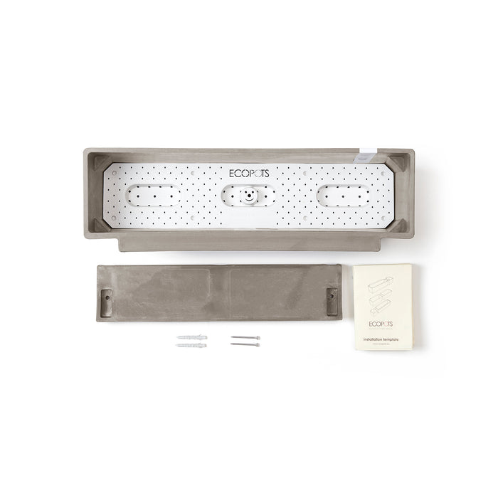 Ecopots Manhattan Bloempot B 55 x D 17.5 cm - Taupe