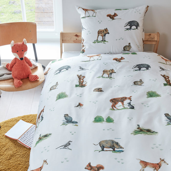 Beddinghouse Kids Forest Animals Dekbedovertrek 100 x 135 cm - Multi