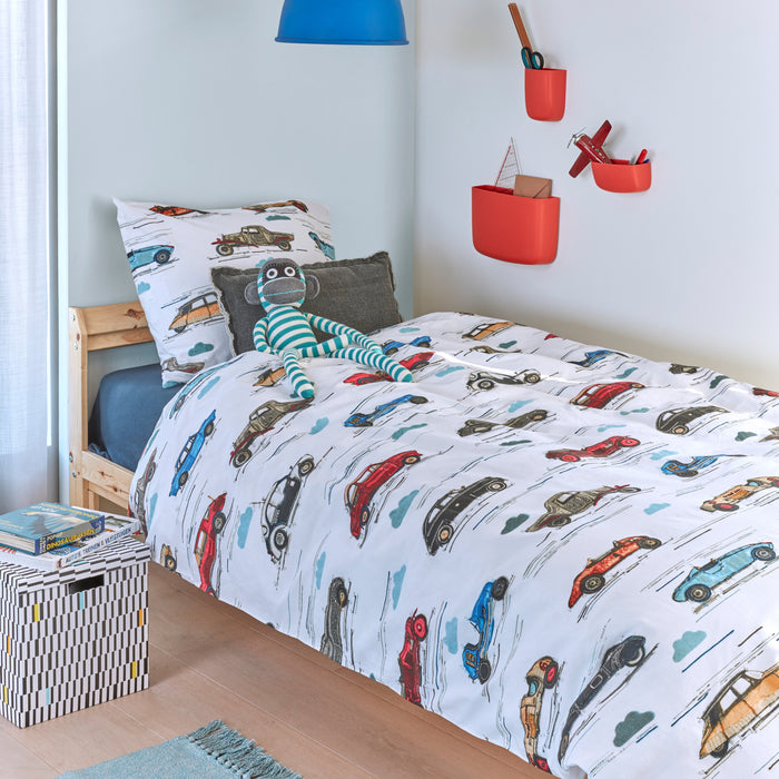 Beddinghouse Kids Oldtimers Dekbedovertrek 120 x 150 cm - Multi