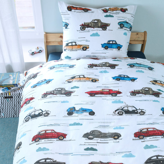 Beddinghouse Kids Oldtimers Dekbedovertrek 140 x 220 cm - Multi