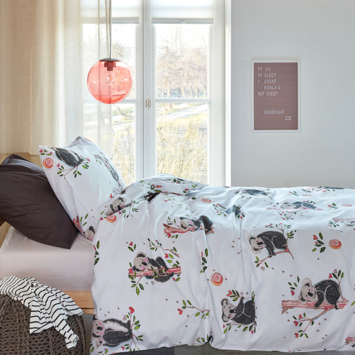 Beddinghouse Kids Sweet Koala Dekbedovertrek 120 x 150 cm - Grijs