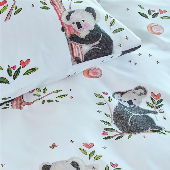 Beddinghouse Kids Sweet Koala Dekbedovertrek 120 x 150 cm - Grijs