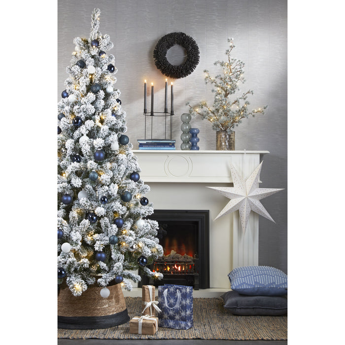 House of Seasons Kerstboomrok - H26 x Ø58 cm - Zeegras - Zwart