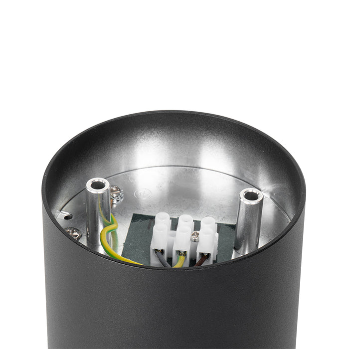 QAZQA Moderne plafondspot zwart draai- en kantelbaar - Rondoo up