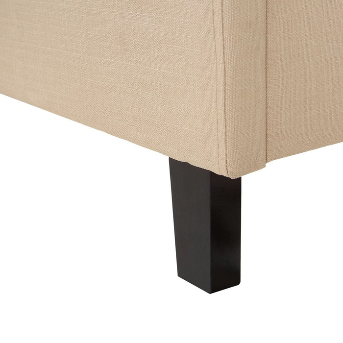 Beliani-MONTPELLIER -Tweepersoonsbed-Beige-160 x 200 cm-Polyester