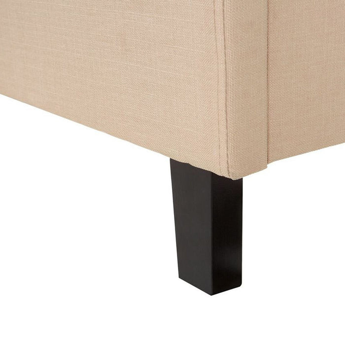 Beliani-MONTPELLIER -Tweepersoonsbed-Beige-160 x 200 cm-Polyester