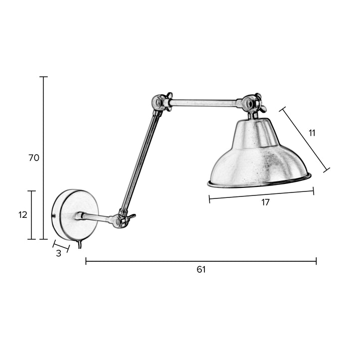 MOOS Kyan Wandlamp - Zwart