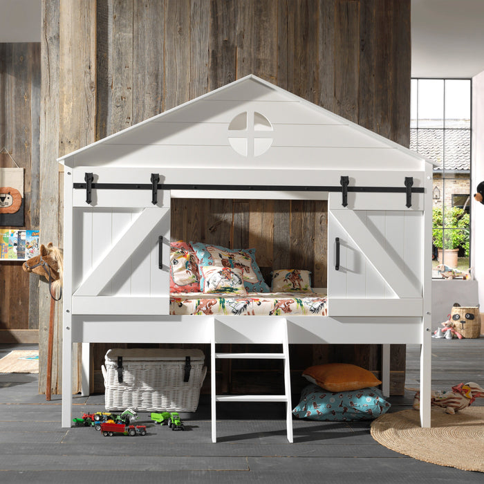 Vipack Barnie Halfhoogslaper - 90 x 200 cm