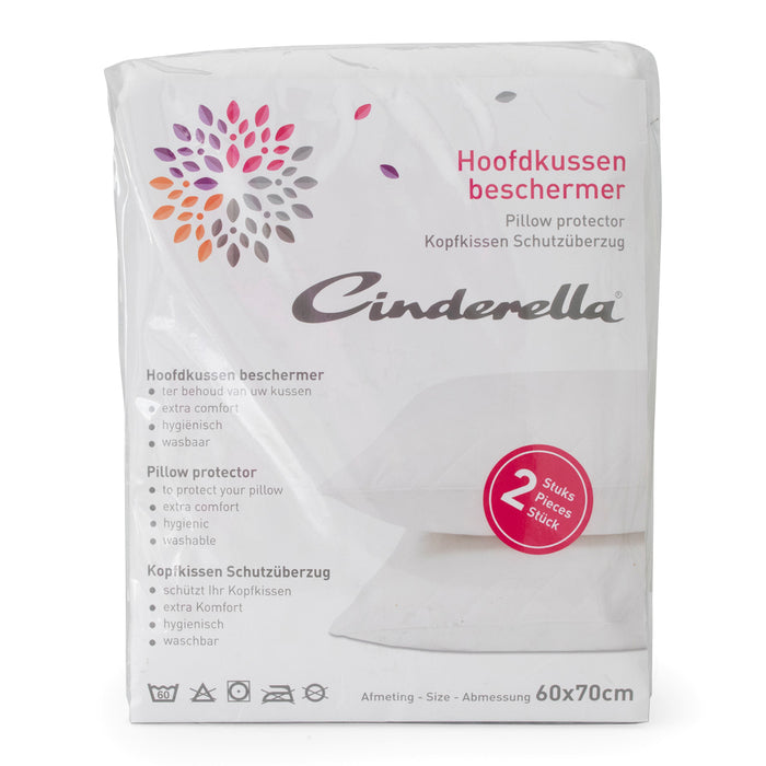 Cinderella Doorgestepte Kussensloop 60 x 70 cm - Set van 2