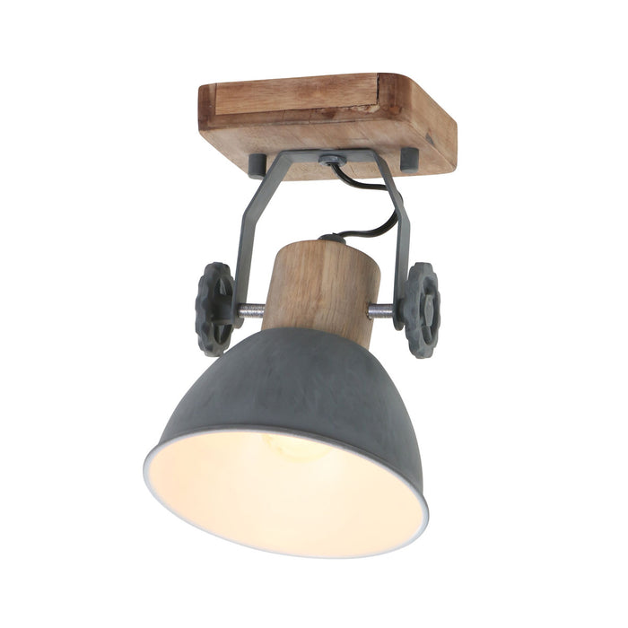 Mexlite Plafondlamp Gearwood 7968GR Grijs