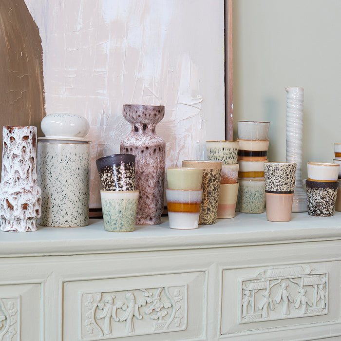 HKliving Retro Vaas - Lava White