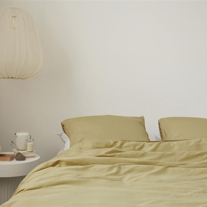 vtwonen Earth Dekbedovertrek 240 x 200/220 cm - Geel
