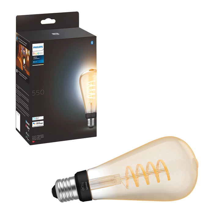 Philips Hue Filament Edisonlamp - E27 - Ø 7,2 cm