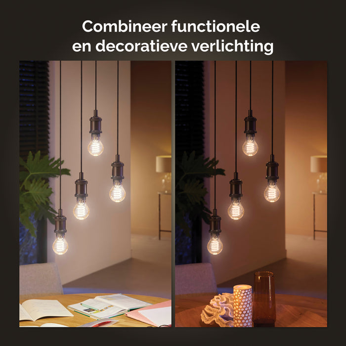 Philips Hue Filament Standaardlamp - E27 - Ø 6 cm