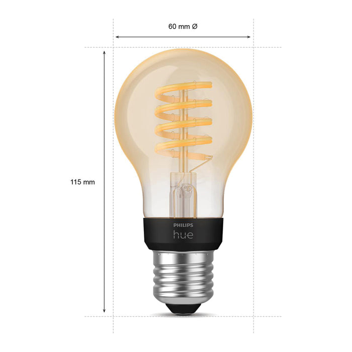 Philips Hue Filament Standaardlamp - E27 - Ø 6 cm