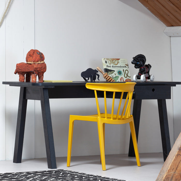 Woood Bliss Spijlenstoel - Okergeel