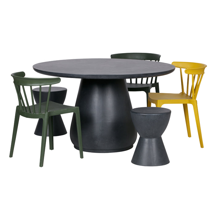 Woood Bliss Spijlenstoel - Okergeel