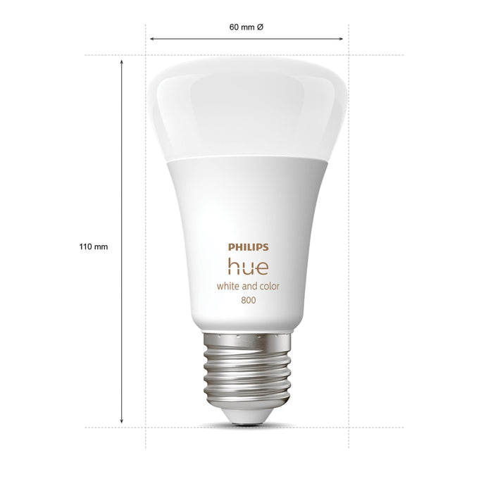 Philips Hue White & Color Ambiance Lichtbron - E27 - 2-pack
