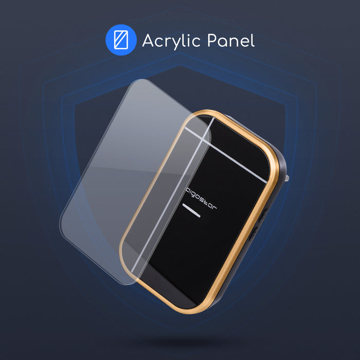 Aigostar Draadloze Deurbel - Plug&Play 3 Regelbaar volume -Zwart|Goud