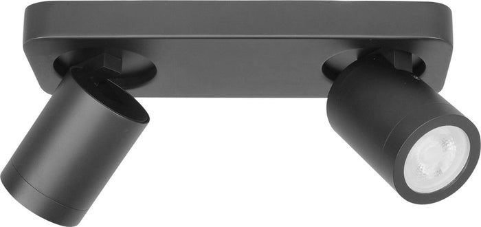 HighLight opbouwspot Oliver 2L balk - zwart