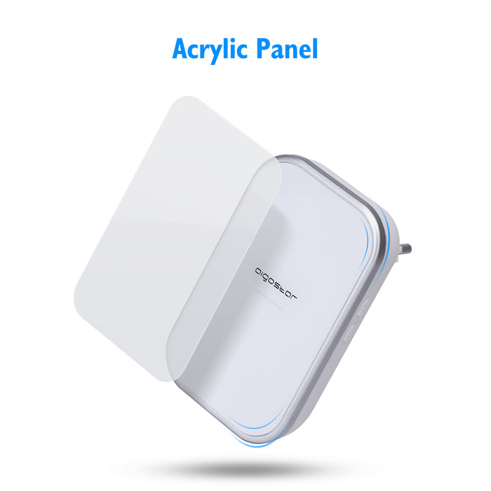 Aigostar Draadloze Deurbel-Met 2 ontvangers-3 Regelbaar volume-Wit