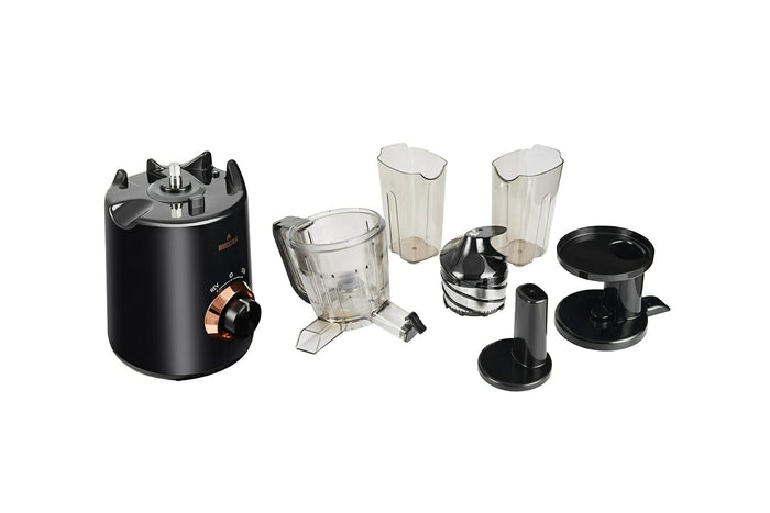 Buccan - Slowjuicer 150w - Zwart Rose